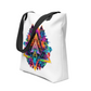 Futuristische Witte Draagtas | All-Over Print Tote Bag